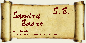 Sandra Basor vizit kartica